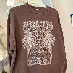 Billabong Men's Brown Graphic Sweatshirt